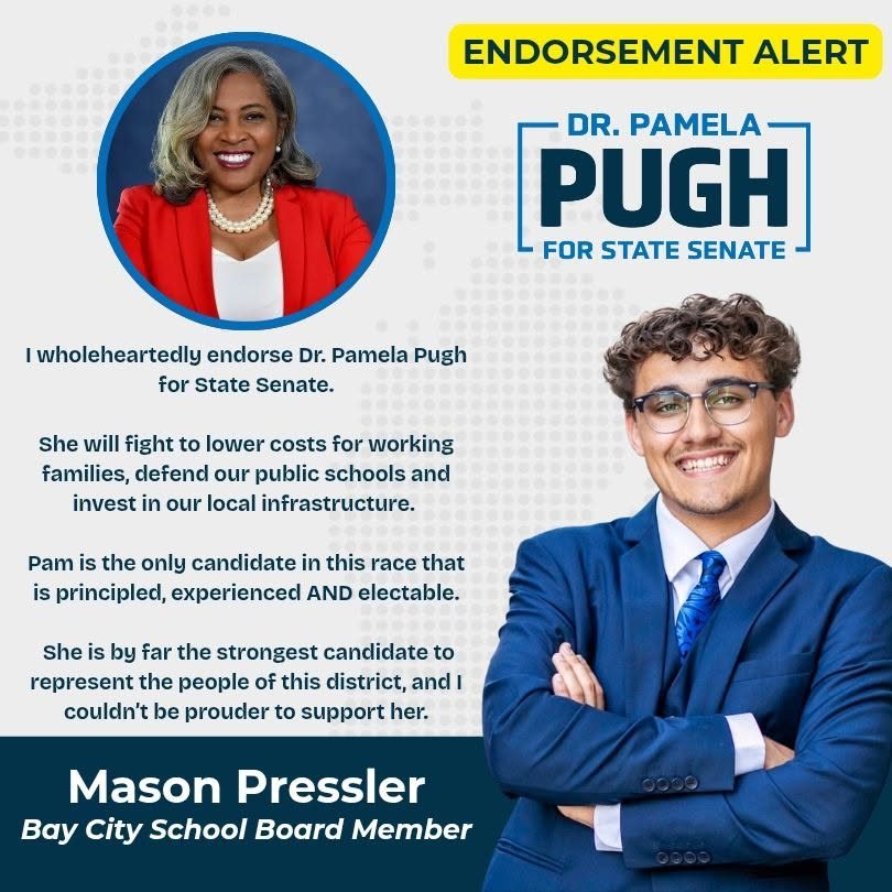 Endorsement graphic for Dr. Pamela Pugh